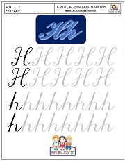 ı harfi çizgi çalışması